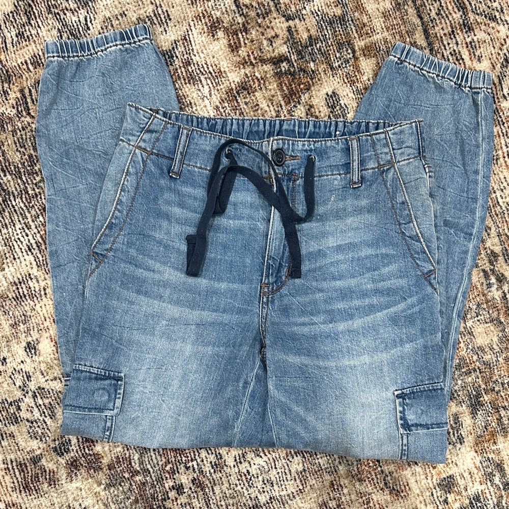American Eagle Outfitters Blue Denim Joggers